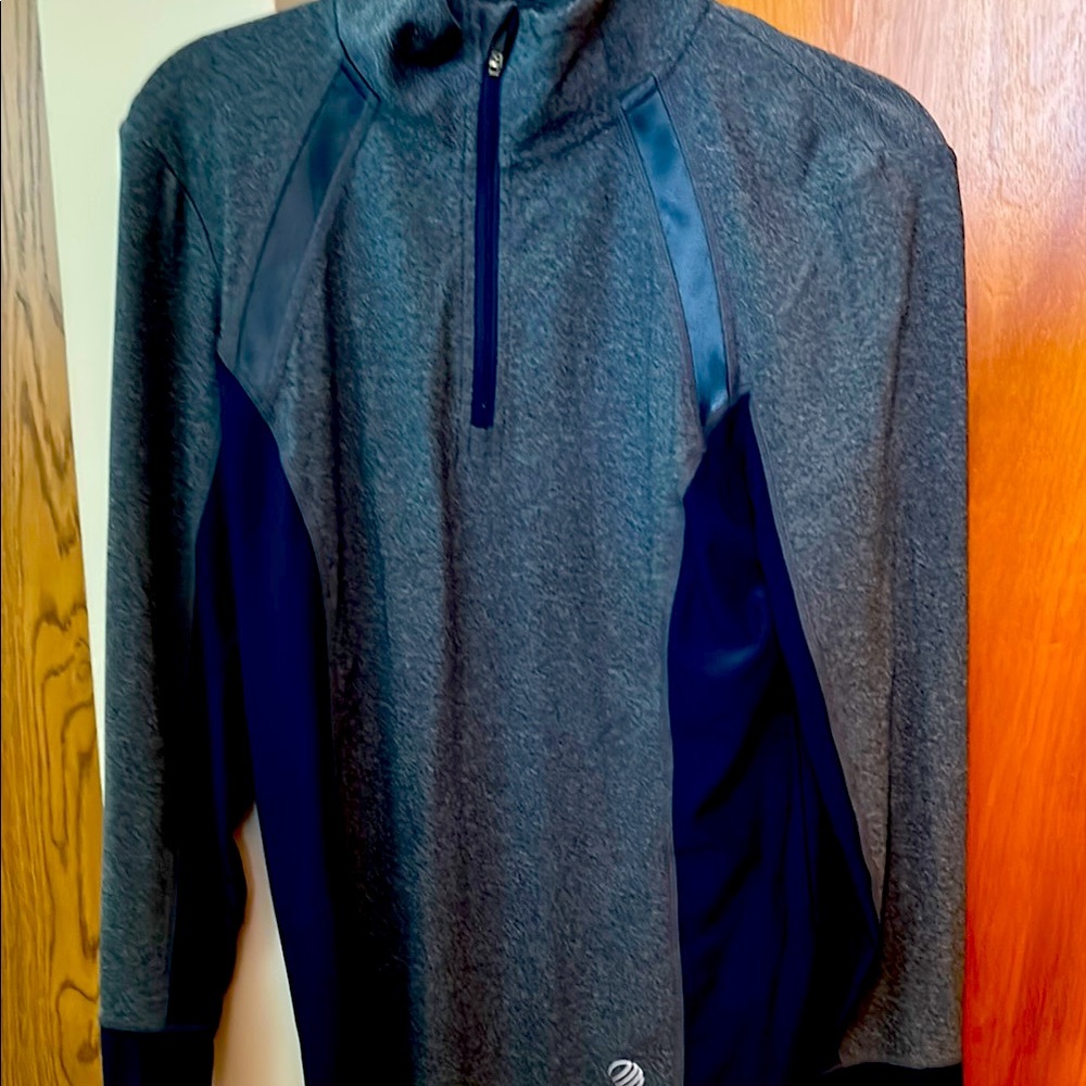 Blue Quarter-Zip Pullover